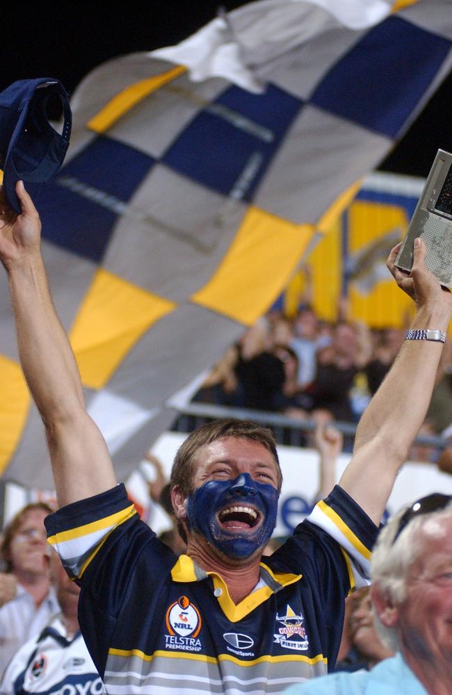 Bruce Wooton from Kirwan celebrates the win. Pic Evan Morgan