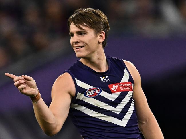 Caleb Serong is the frontrunner to be Fremantle’s next skipper.