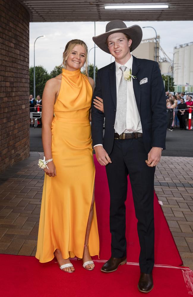 Janica Glasson and Jock Cameron at Toowoomba Grammar School formal at Rumours International, Wednesday, November 15, 2023. Picture: Kevin Farmer