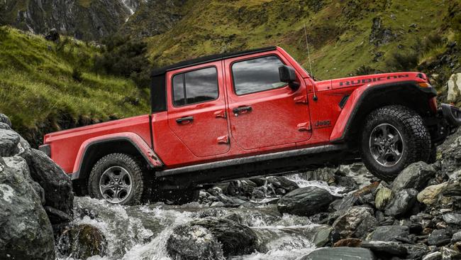 Little stops the Jeep Gladiator Rubicon.