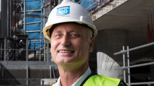 Scott Hutchinson of the largest privately owned construction company in Australia, Hutchinson Builders. Picture: Russell Shakespeare