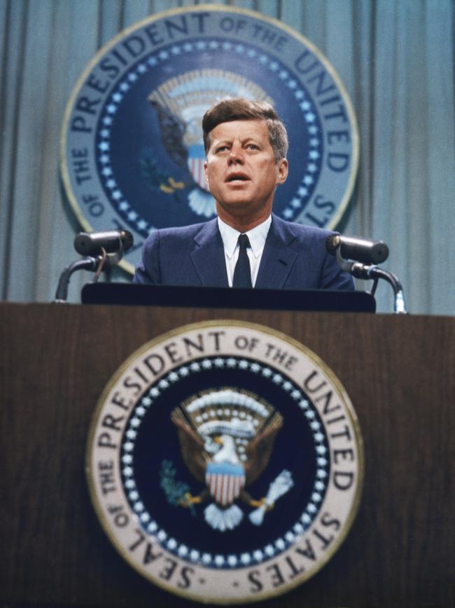 Former US President John F. Kennedy was a popular leader until his untimely death. Picture: Getty Images