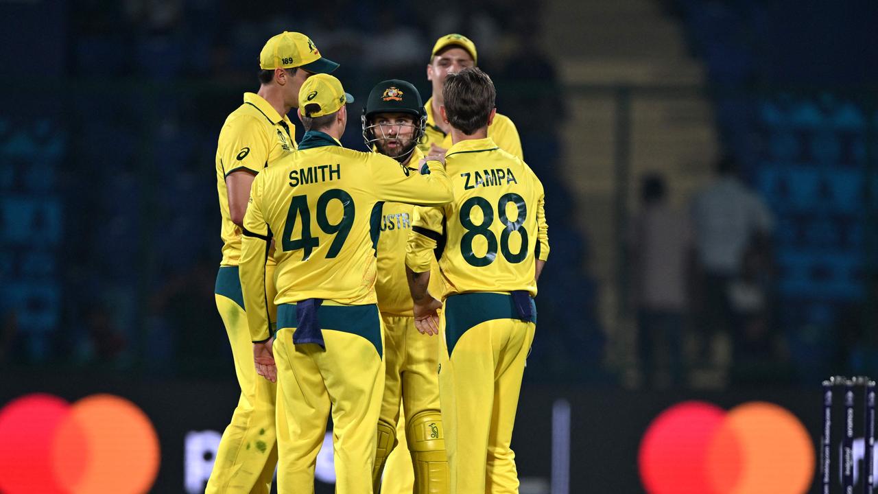 The Aussies are well and truly back in the hunt at the World Cup. (Photo by Arun SANKAR / AFP).