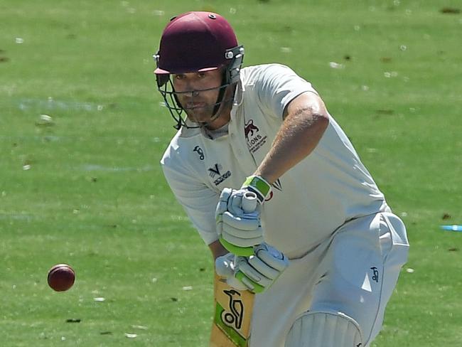 Peter Dickson plays a straight bat. Picture: Andy Brownbill