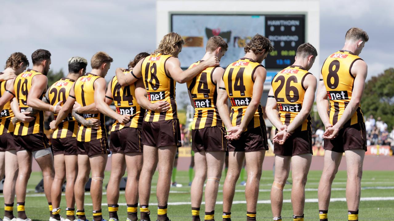 Hawthorn and Richmond AFL played a Hillcrest memorial match in Devonport. Picture: Grant Viney