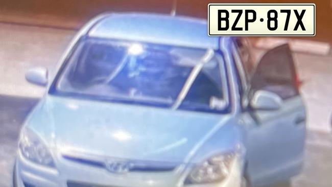 A blue Hyundai hatchback used as a getaway car is still missing and reported stolen.