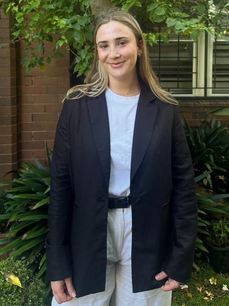 A black blazer is always going to be a great investment piece. Picture: news.com.au/Philippa Tonkin.