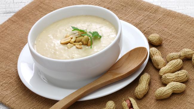 Peanut soup is a staple of the region.