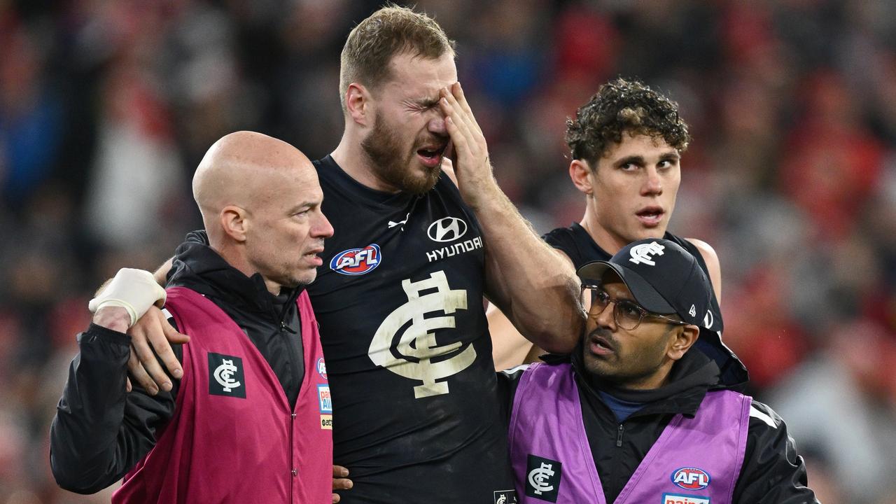 Harry McKay could miss the Blues semi-final. (Photo by Quinn Rooney/Getty Images)