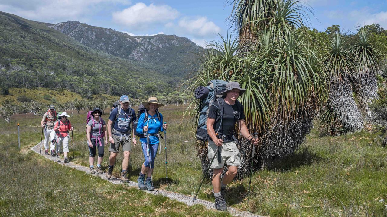 File image of Tasmanian Walking Company taking a walking ground through the Overland Track. IMAGE: Chris Crerar/Parks Tasmania