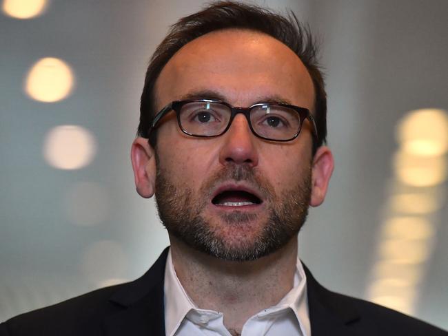 Greens leader Adam Bandt at Parliament House, Canberra. Picture: AAP