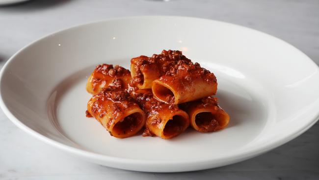 Paccheri Bolognese at Citta. Picture Rebecca Michael.