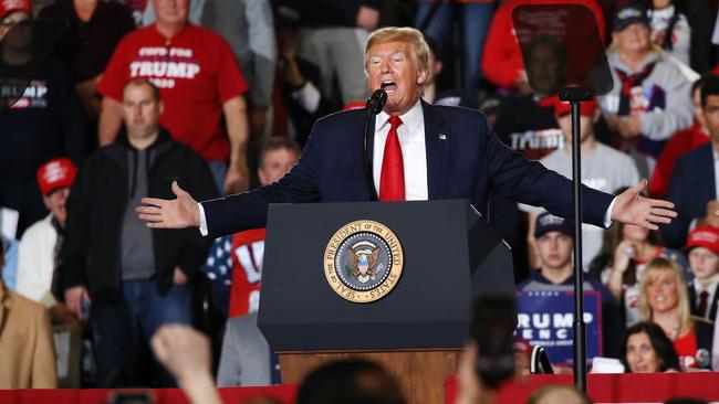 Donald Trump speaks at a Keep America Great rally in Wildwood, New Jersey this week. Picture: Getty Images/AFP