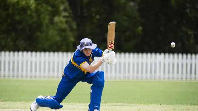 Charlie Lachmund bats for Toowoomba Grammar School. Picture: Kevin Farmer