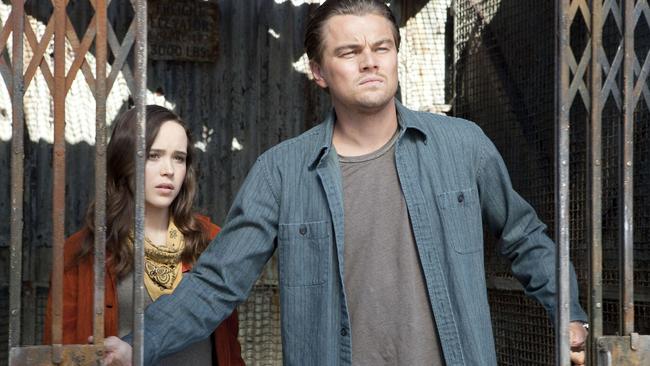 Leonardo DiCaprio and Ellen Page in Inception.