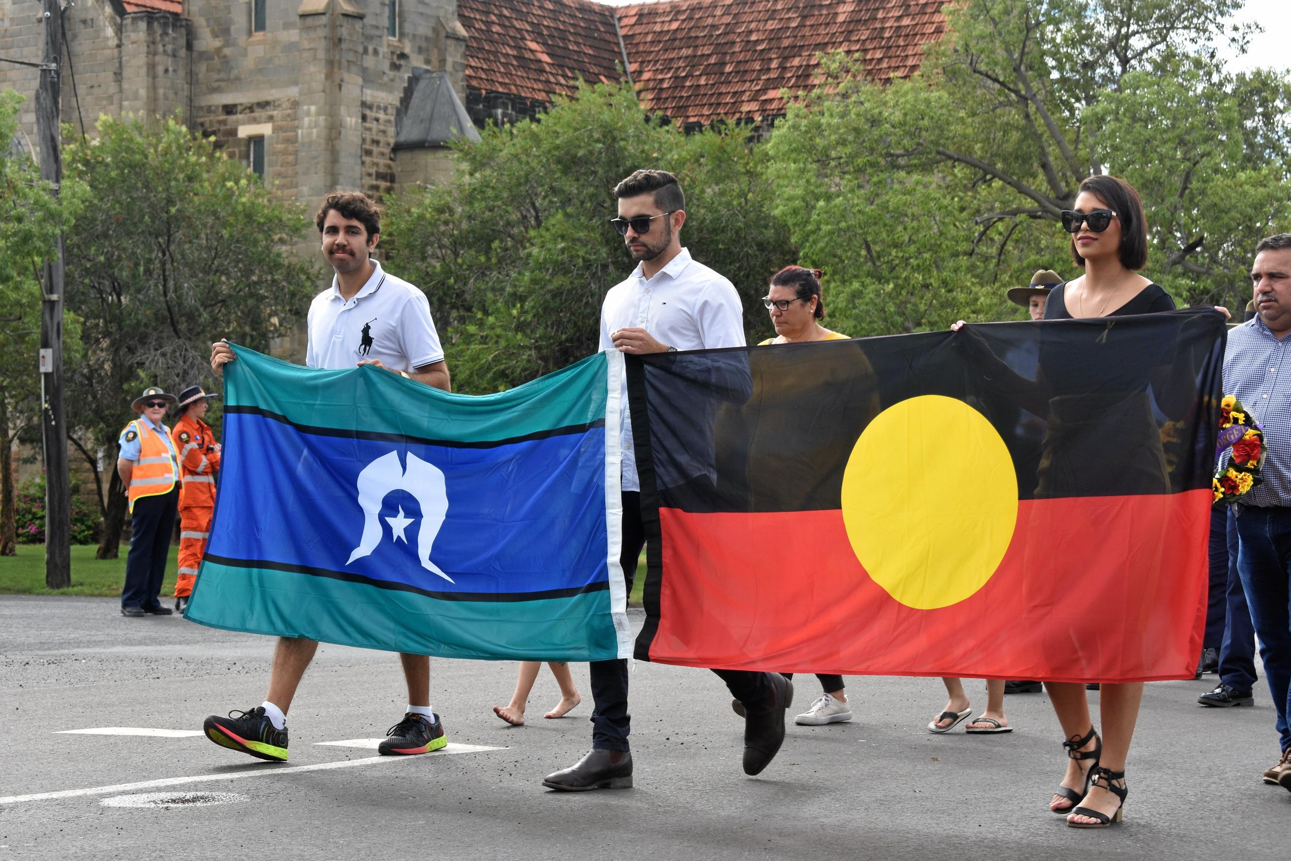 The Roma Anzac Day march and service, 2019. Picture: Ellen Ransley