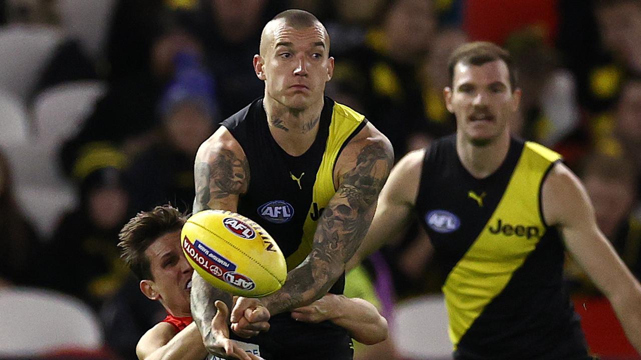 Richmond’s Dustin Martin has another three years remaining on his contract. Picture: Michael Klein