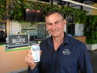 HOME BREW: Ballistic Brewery owner David Kitchen has launched the new Springfield Pilsner ahead of the new venue's opening in October. Picture: Rob Williams