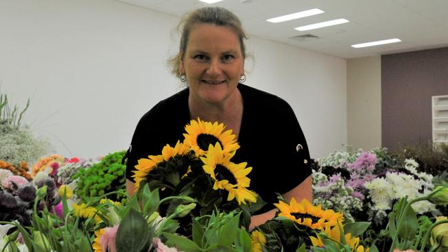 Jeanette Clewett, manager of Park Avenue Florist. The business has taken over the former Office Choice store on Gordon St, Coffs Harbour due to the high demand in the lead up to Mother's Day. Small business. Photo: Tim Jarrett