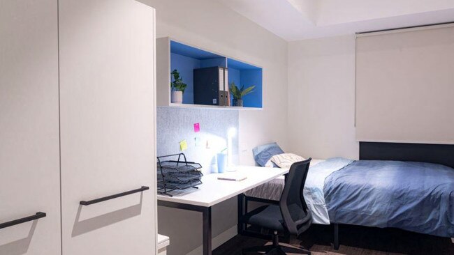 One of the proposed student housing bedrooms. Picture: Brown Falconer Architects