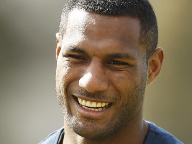 MELBOURNE, AUSTRALIA - SEPTEMBER 24: Suliasi Vunivalu is seen during a Melbourne Storm NRL training session at Olympic Park on September 24, 2019 in Melbourne, Australia. (Photo by Daniel Pockett/Getty Images)