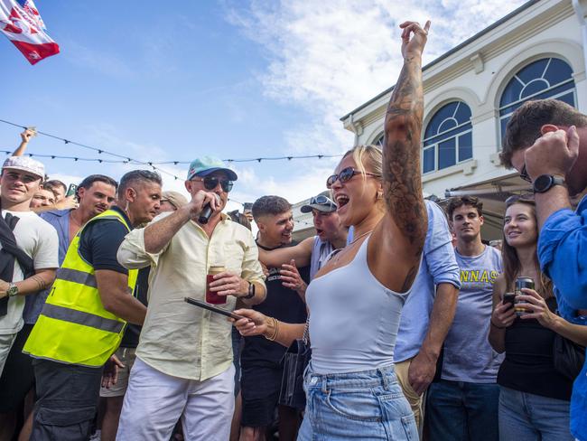 Two-up at the Closely Hotel. Picture: NewsWire / Simon Bullard.