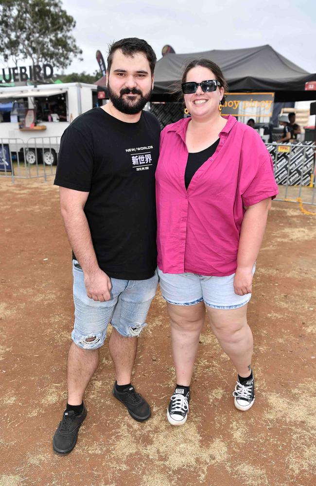 Dylan and Jess Crowe at Meatstock, Toowoomba Showgrounds. Picture: Patrick Woods.