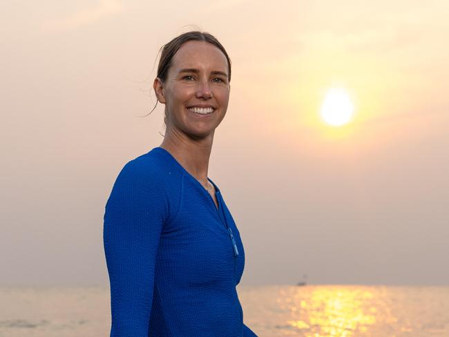 NETWORK SPECIAL.  MUST TALK WITH NETWORK PIC DESK JEFF DARMANIN OR KRISTI MILLER BEFORE PUBLISHING.Olympian Emma McKeon, a UNICEF Australia ambassador, joins a group of female swimmers and surfers in the water at Laboni Beach, Cox's Bazar, Bangladesh. Many of the underprivileged children face violence, abuse and exploitation. As well as providing them with vital water safety skills, the UNICEF supported program is about empowering them.Australian gold medalist Emma McKeon joins UNICEF Bangladesh as a new ambassador, supporting efforts to improve the lives of children across the country. Picture: Jason Edwards