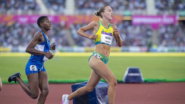 Rose Davies racing at the Commonwealth Games. Pic: Clayton/Corbis via Getty Images