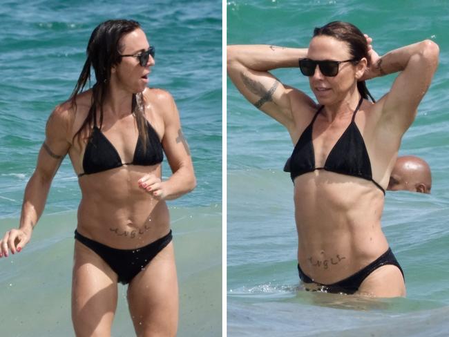 Spice Girl Melanie C in Ibiza.