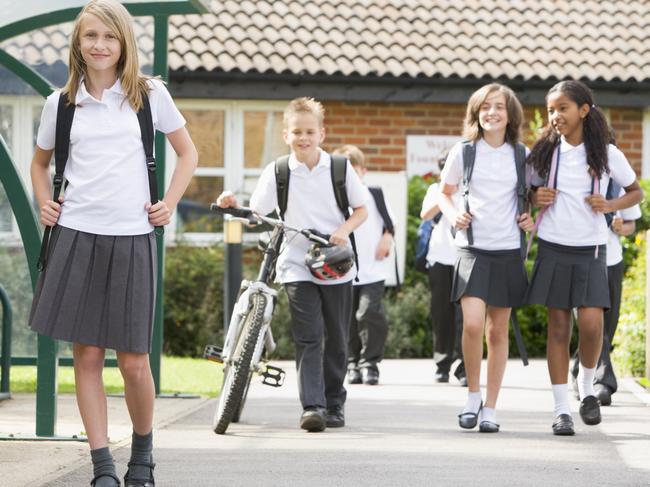 Generic school kids walking. Thinkstock