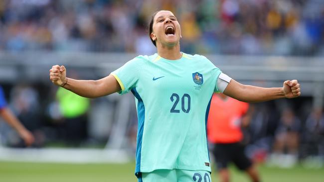 Sam Kerr’s return date from injury remains unknown. Picture: James Worsfold/Getty Images