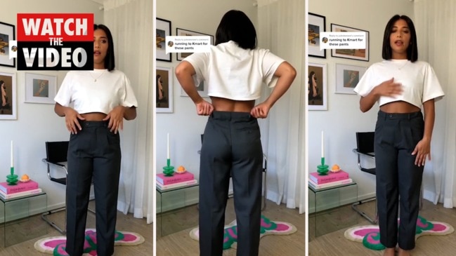 Inside woman's surprising $12 Kmart school boys pants TikTok hack