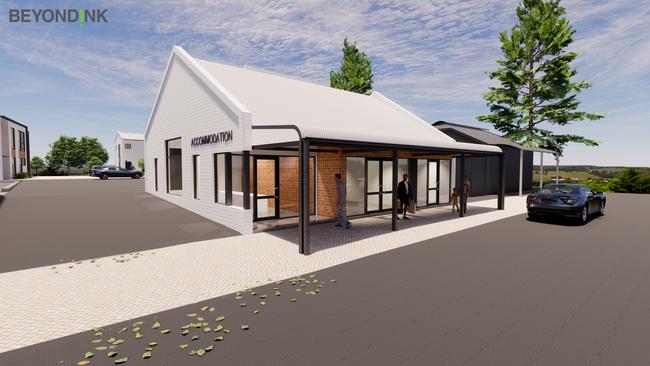 Artist impression of high-end tourist accommodation that's been approved for Hahndorf's main street. Picture: Beyond Ink