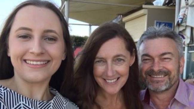 Sarah, Karen and Borce Ristevski before the mother went missing.