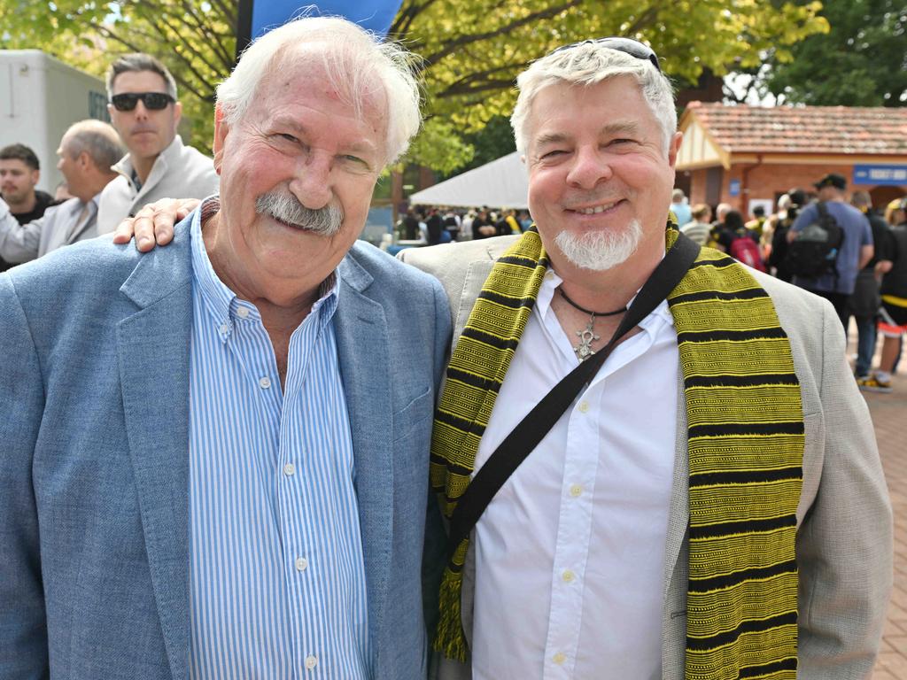 Footy fans enjoying the Norwood Food and Wine Festival on Sunday. Picture: Brenton Edwards