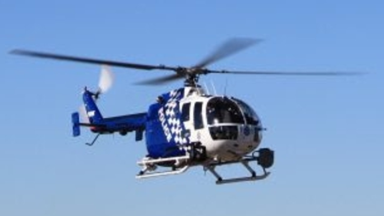 Darling Down police called in a Polair to help them track a stolen Holden Commodore on Tuesday.