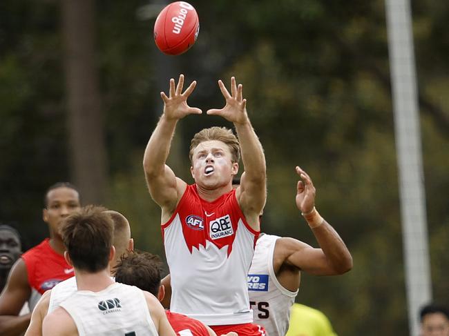 Braeden Campbell looks to have finally found a home as a high-half forward. Picture: Phil Hillyard