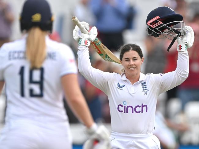 Tammy Beaumont made history on day three. Picture: Stu Forster/Getty Images