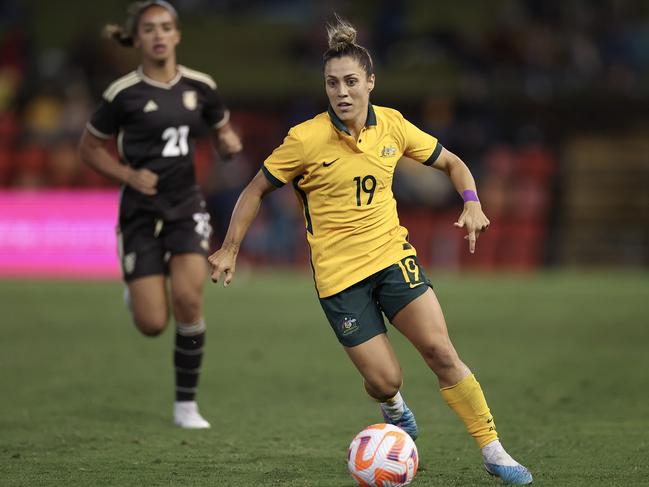 Katrina Gorry will be a crucial part of the Matildas’ midfield in the World Cup. Picture: Cameron Spencer/Getty Images