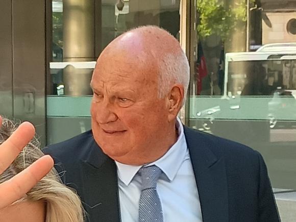 Francis Xavier "Frank" Crameri, 66, leaves the Melbourne County Court on the first day of his sexual assault trial. He has pleaded not guilty.