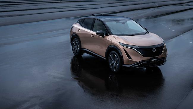 Nissan’s Ariya electric SUV costs half as much as a similar-sized electric Mercedes in Japan.