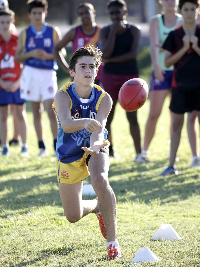 Joseph Kearsley at the AFL talent search at AFL Cape York House. 2016 PICTURE: ANNA ROGERS