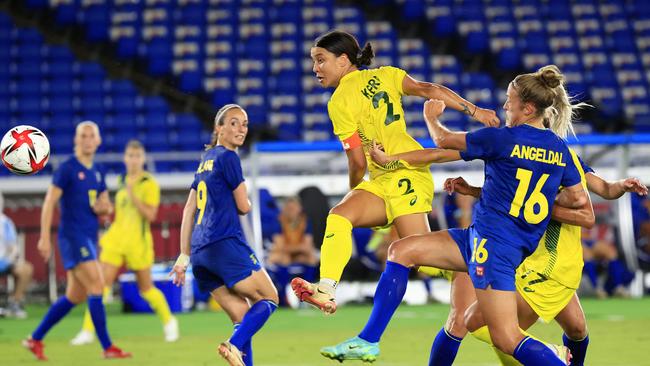 More than 20,000 fans will be able to watch Sam Kerr. Picture: Adam Head