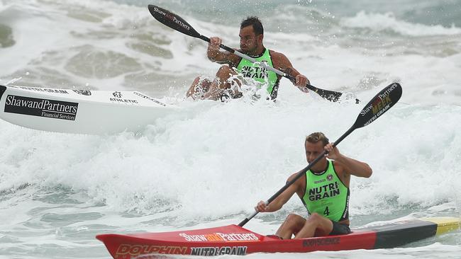 Matt Poole and Matt Bevilacqua racing on Saturday.