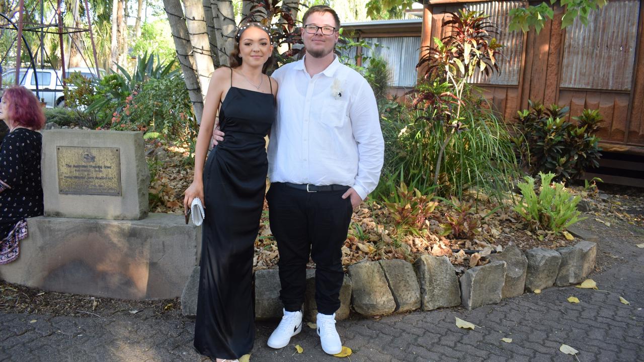 Amelia Dodt and Kyle West at the North Rockhampton High School Formal 2023.