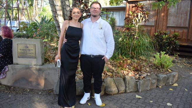 Amelia Dodt and Kyle West at the North Rockhampton High School Formal 2023.