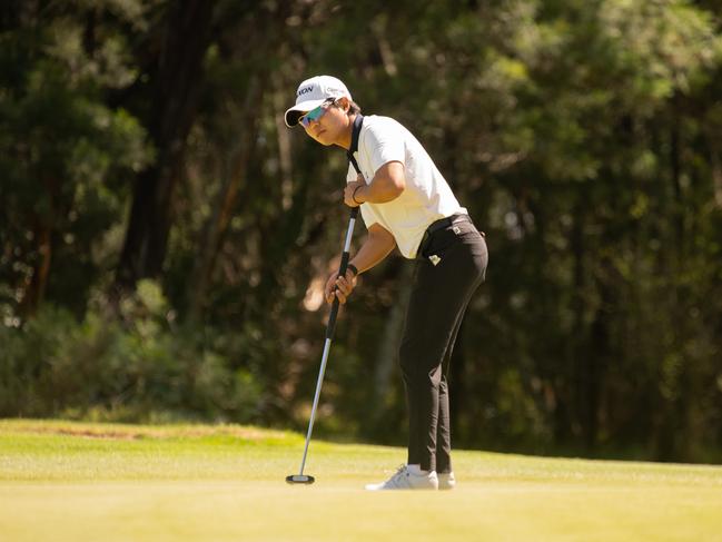 Chang Gi Lee in action at the New Zealand PGA Championship.