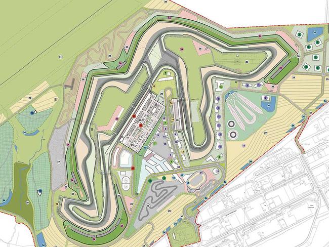 Overview of the Circuit of Wales layout.