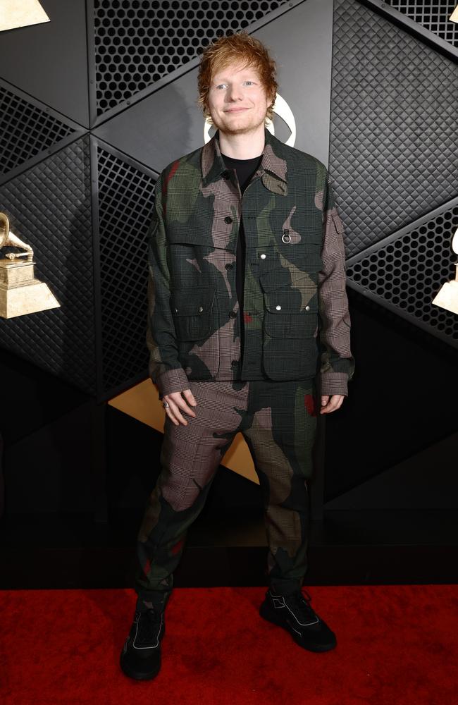 Ed Sheeran attends the 66th Grammys. Picture: Getty Images